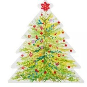 Pioneer woman christmas tree cookie treat container Green new